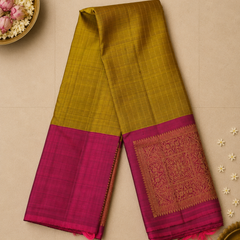Contrast Kanjivaram Silk Saree