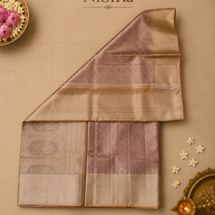 Plum & Gold Tissue Kanjivaram Saree