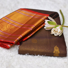 Ashwini – Brown Kanjivaram Silk Saree