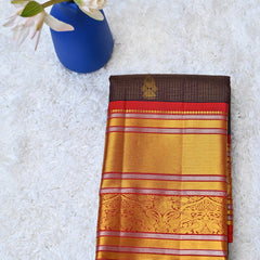 Ashwini – Brown Kanjivaram Silk Saree