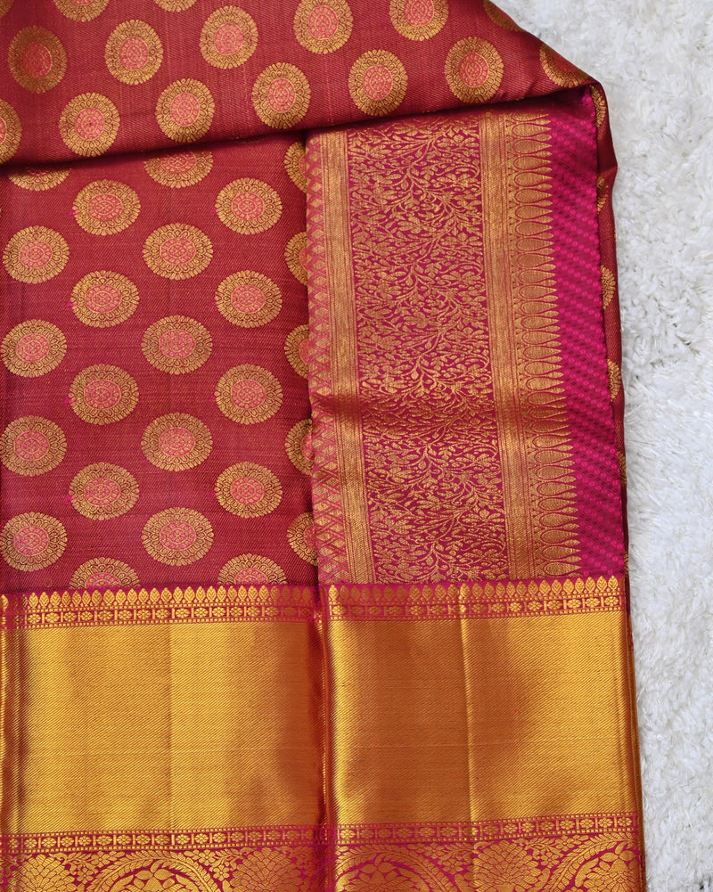 Meera – Maroon Kanjivaram Silk Saree