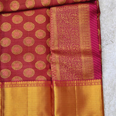 Meera – Maroon Kanjivaram Silk Saree