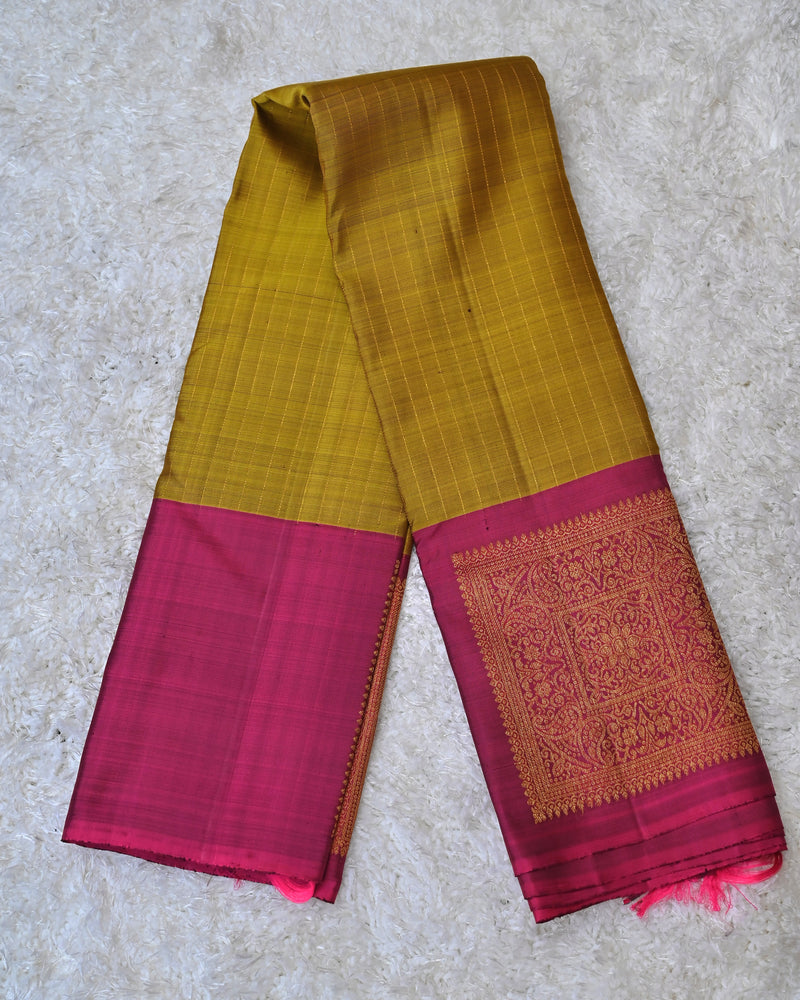 Contrast Kanjivaram Silk Saree