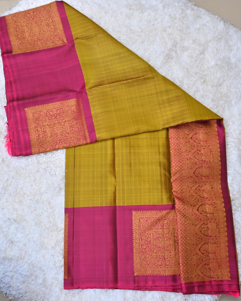 Contrast Kanjivaram Silk Saree