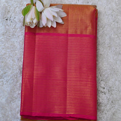 Veda – Coral Tissue Kanjivaram Silk Saree