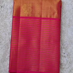 Veda – Coral Tissue Kanjivaram Silk Saree