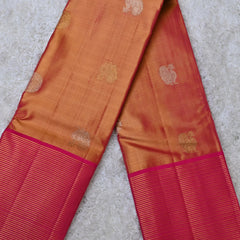 Veda – Coral Tissue Kanjivaram Silk Saree