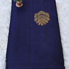 Nayana – Midnight Blue Sona Rupa Kanjivaram Silk Saree