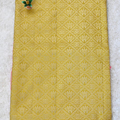 Myra – Methi Green & Pink Kanjivaram Silk Saree