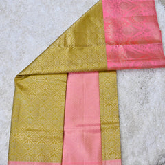 Myra – Methi Green & Pink Kanjivaram Silk Saree