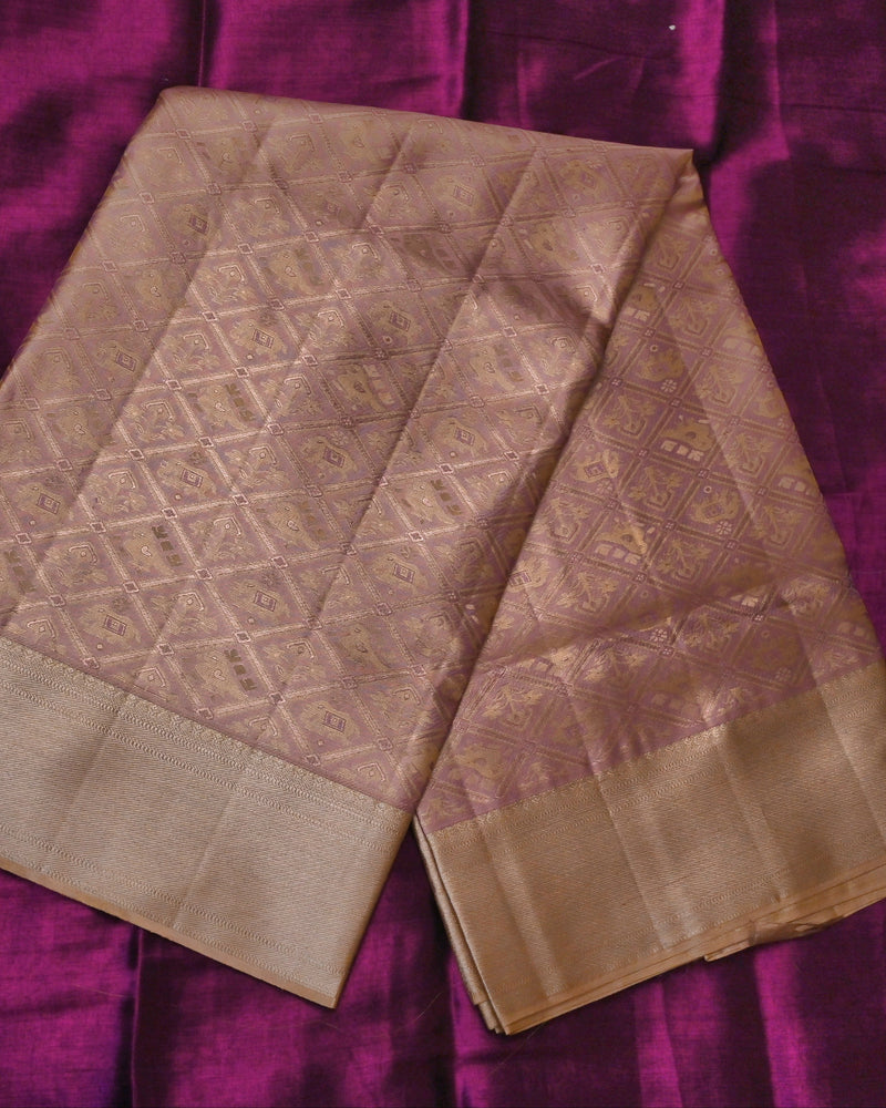 Ira – Bronze Tissue Kanjivaram Silk Saree