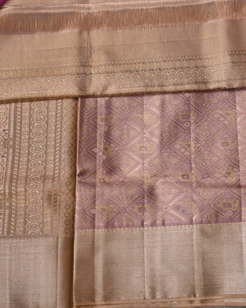 Ira – Bronze Tissue Kanjivaram Silk Saree