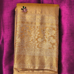 Lakshmi– Antique Gold Kanjivaram Tissue Silk Saree