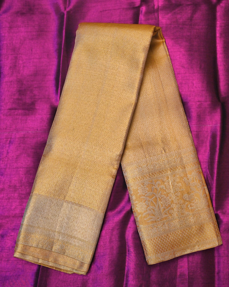Lakshmi– Antique Gold Kanjivaram Tissue Silk Saree