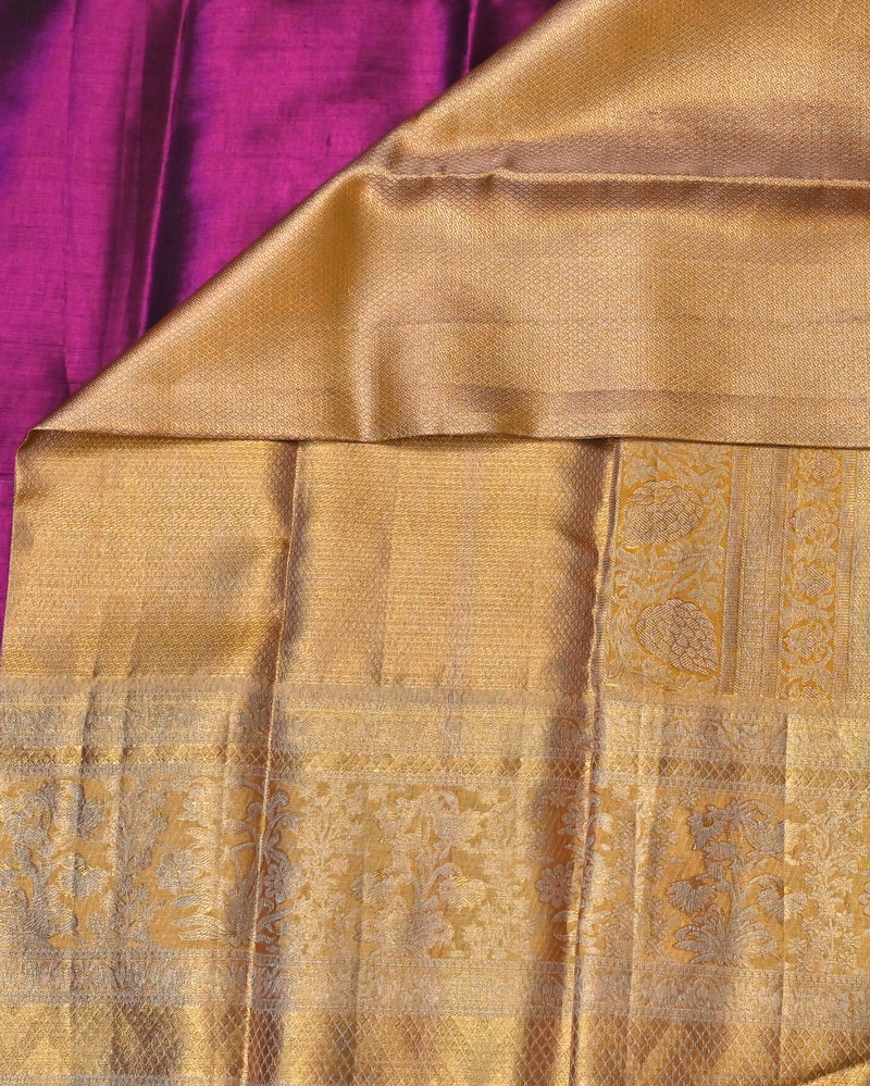 Lakshmi– Antique Gold Kanjivaram Tissue Silk Saree