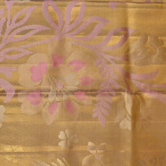 Aarunya – Ivory Gold & Pink Kanjivaram Silk Saree