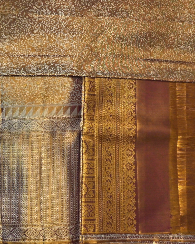 Harini – Gold Kanchipuram Tissue Silk Saree