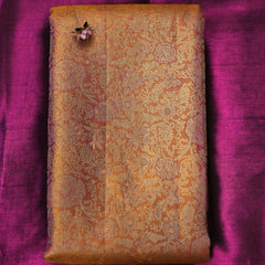 Mithuna – Gold & Violet Kanjivaram Tissue Saree