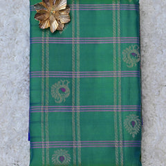 Padmavathi – Green Venkatagiri Pure Silk Saree with Vintage Border