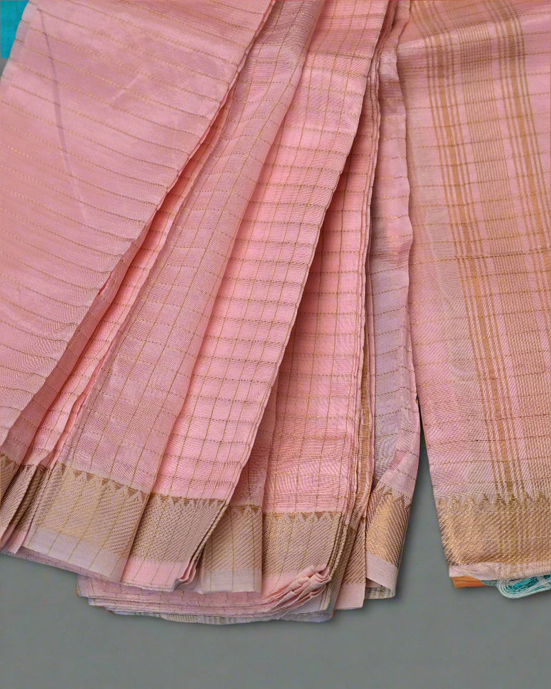 Rohini – Blush of the Dawn Mangalagiri saree