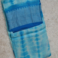 Neelanjali – Shibori Blue Mangalagiri Saree