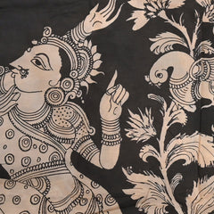 Gajamukta – Pure Bangalore Silk Pen Kalamkari Saree