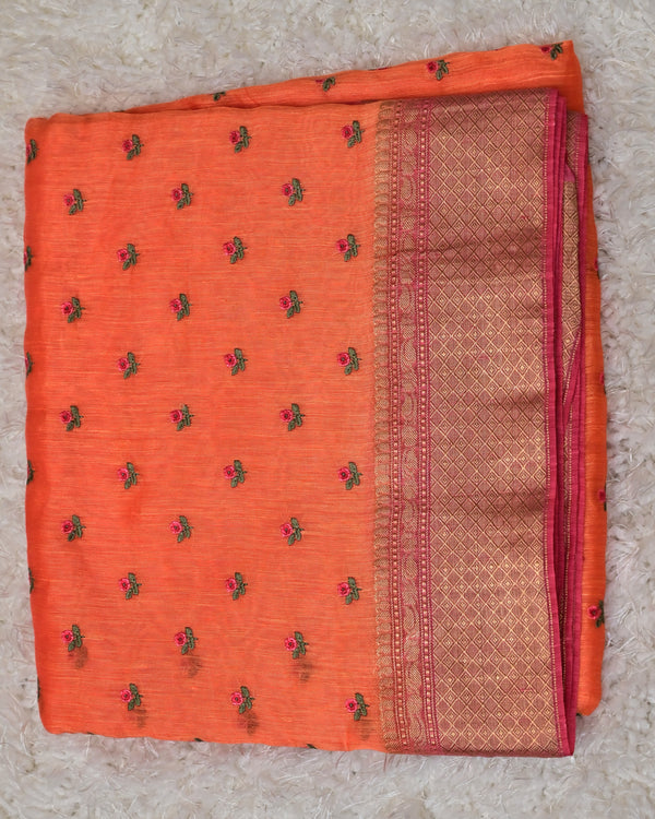 Ramyani-Pure Linen Silk Saree