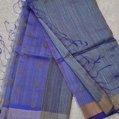 Satvi-Matka Silk Saree with Tissue Blouse