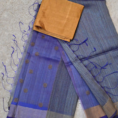 Satvi-Matka Silk Saree with Tissue Blouse