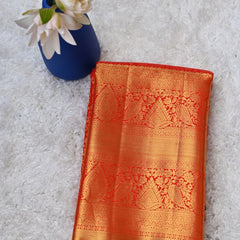 Classic Red Dharmavaram Silk Saree
