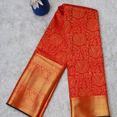Classic Red Dharmavaram Silk Saree