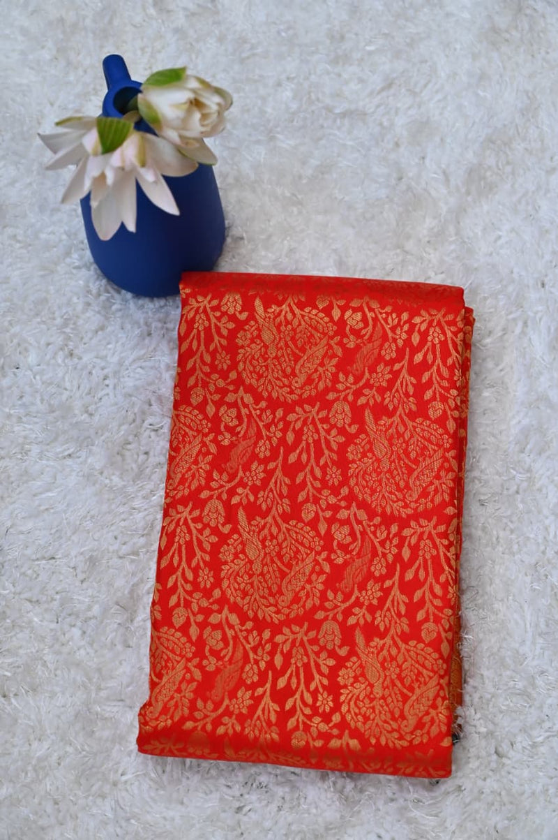 Classic Red Dharmavaram Silk Saree