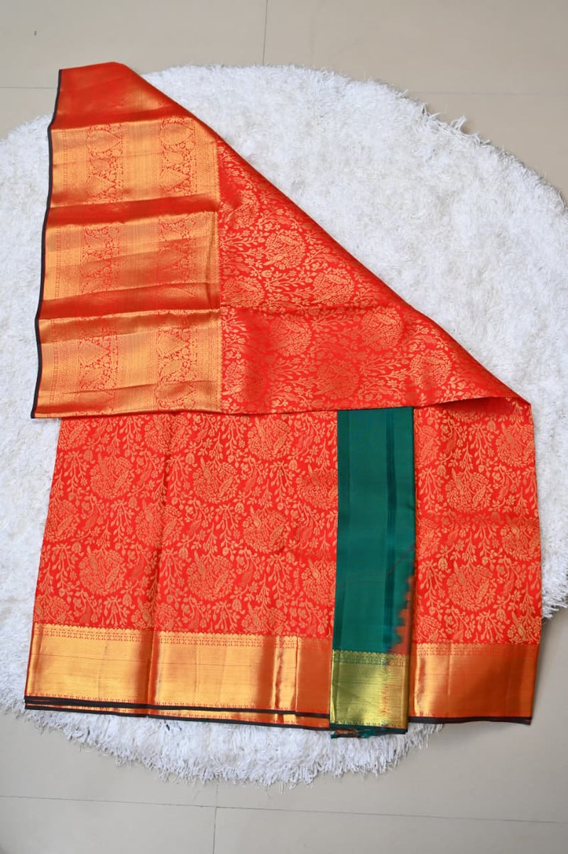 Classic Red Dharmavaram Silk Saree
