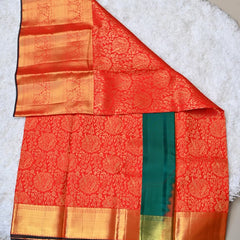 Classic Red Dharmavaram Silk Saree