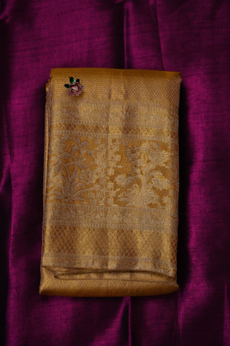 Pure Gold Tissue Kanjivaram Saree