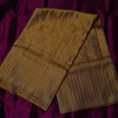 Plum & Gold Tissue Kanjivaram Saree