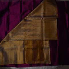Plum & Gold Tissue Kanjivaram Saree