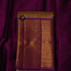 Lavender & Gold Tissue Kanjivaram Saree