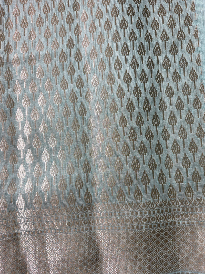 Tussar Saree with Jaal Weaving and Rich Pallu