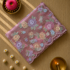 Organza Tissue Saree with Pretty Florals