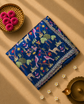 Pure Raw Silk Saree with all over Embroidery