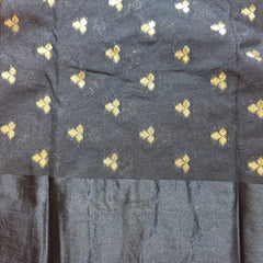 Crepe Saree with Contrast Blouse , Rich Pallu and Satin Border