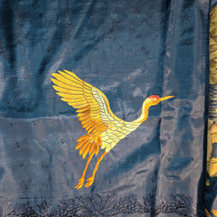 Pure Raw Silk Saree with Embroidery