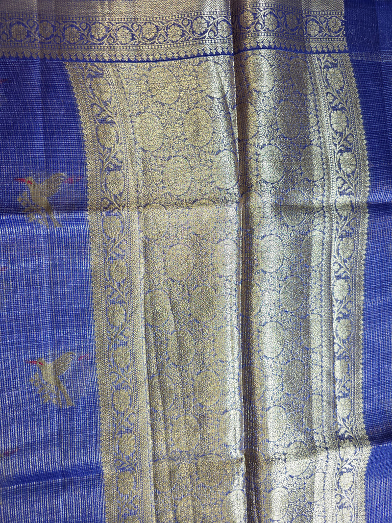 Pure Kota Doria Saree with Bird Motifs