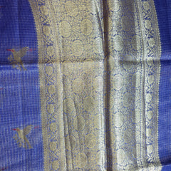 Pure Kota Doria Saree with Bird Motifs