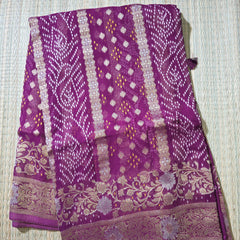 Gorgette Saree with Rich Pallu