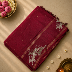Tussar Silk with Embroidery