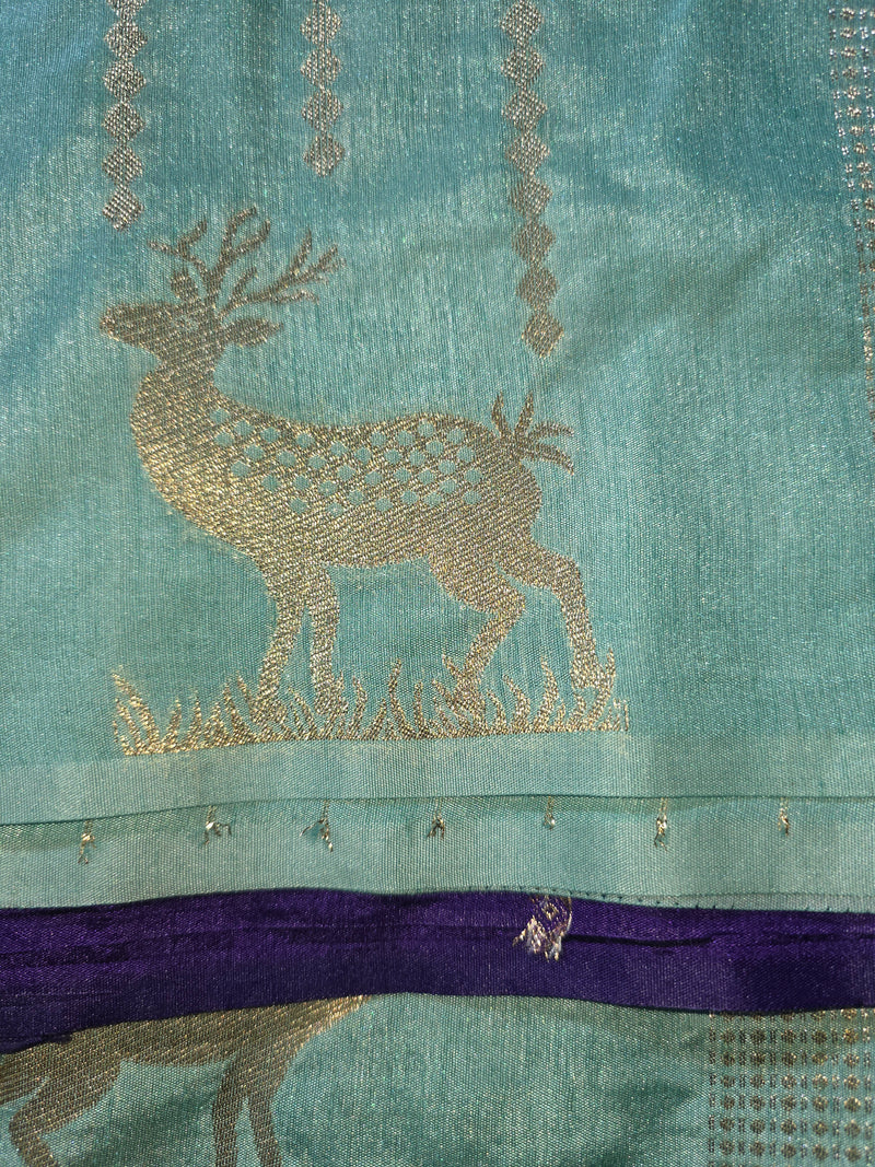 Soft Viscose Jute Saree with Rich Pallu