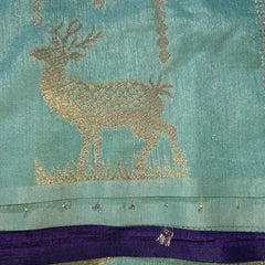 Soft Viscose Jute Saree with Rich Pallu