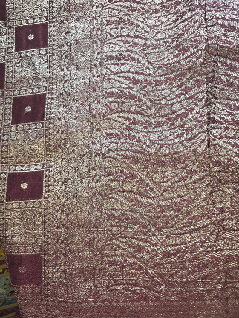 Crepe Jacquard Saree